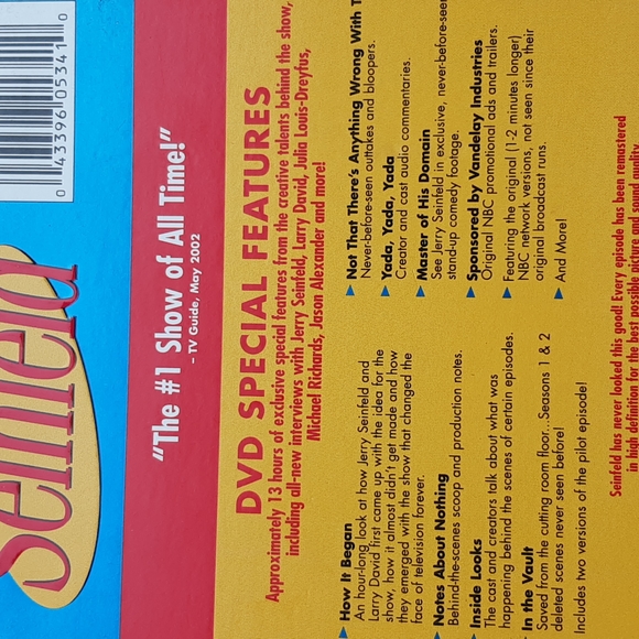 Seinfeld Season 1 & 2 #1 show of all time 2002 - Picture 4 of 8